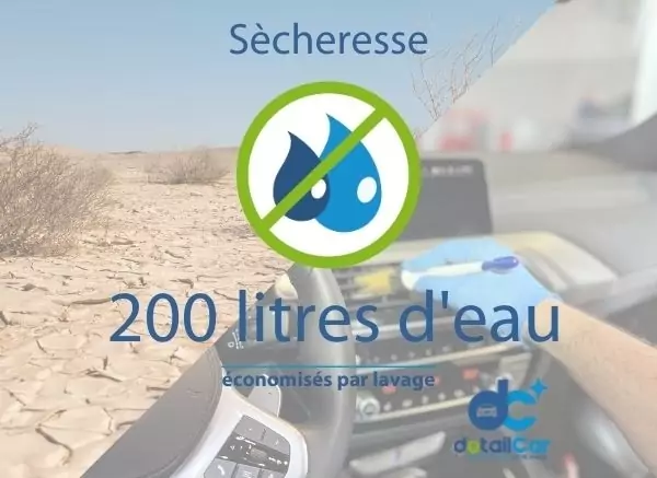 Préservons l'eau, en optant pour le lavage sans eau DetailCar 