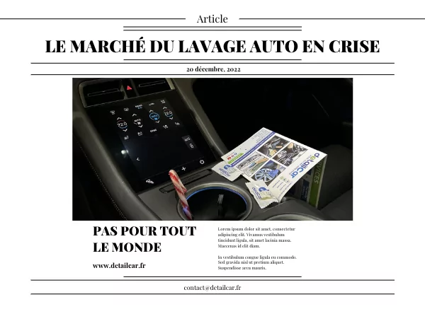 Le marché du lavage auto en crise ? Pas pour tout le monde !