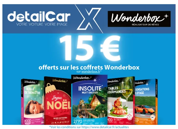 Des coffrets cadeaux Wonder Box chez DetailCar